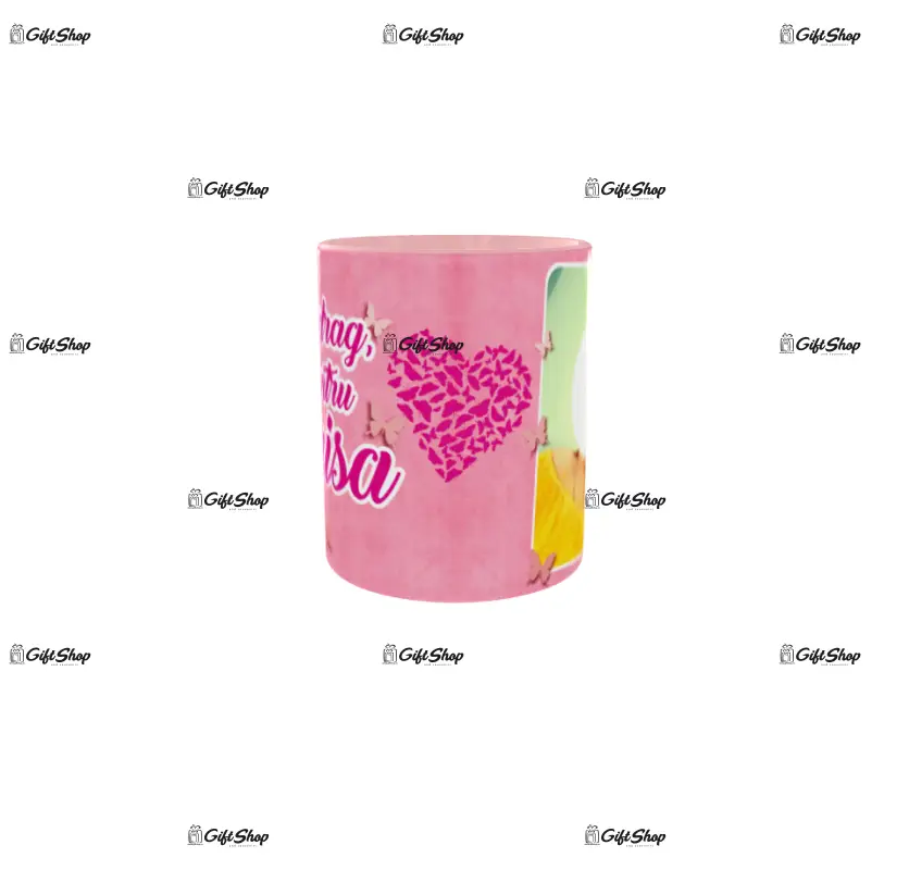Cu drag pentru (numele), cana personalizata cu poza si text, 330ml, model 3370